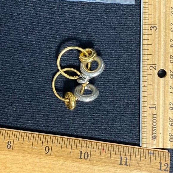 Jewelry - Chunky Twist Ring Set Silver Tone Gold Tone Stackable Statement